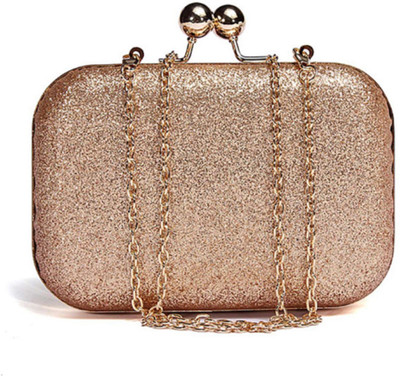 

Tanned Party Gold Clutch