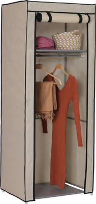 

Auspicious Home Carbon Steel Collapsible Wardrobe(Finish Color - Beige)