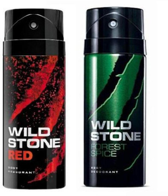 

Wild Stone Red And Forest Spice Combo Pack 2 Deodorant Spray - For Men(150 ml, Pack of 2)