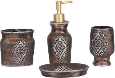 

Scrafts Scrafts Ethnic Pattern Polyester Bathroom Set(Pack of 4)
