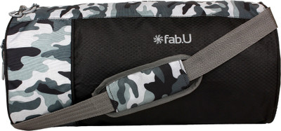 

Fabu Camo Gym Bag(Black, Multicolor)