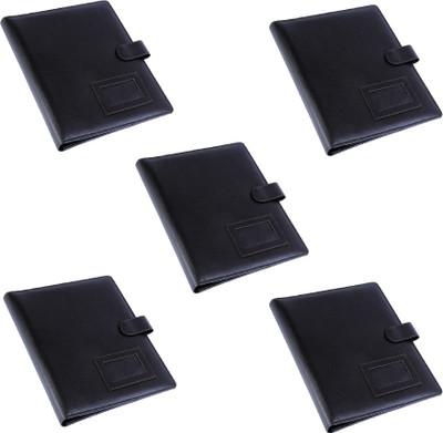 

COI Faux Leather Stylish Brown color File Folder / Document Folder(Set Of 5, Brown)