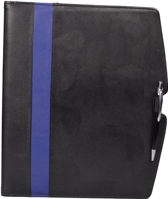 

COI Faux Leather Breezy Black and Blue File Folder / Document Folder(Set Of 2, Black and Blue)