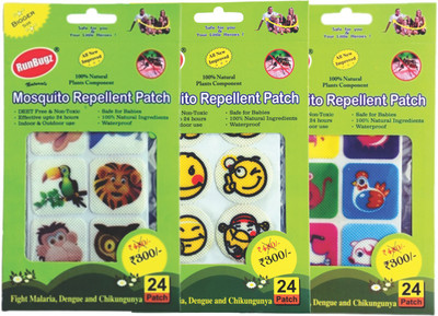 

RunBugz Combo Mosquito Repellent Patch ( Pack of 3 )(Pack of 3)