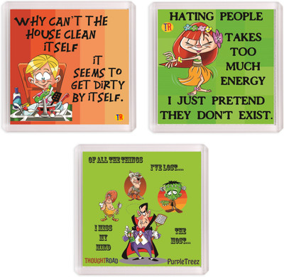 

Thoughtroad HOUSE CLEAN MUCH ENERGY 1 Fridge Magnet Pack of 3