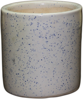 

PORT REGALO Plant Container(Ceramic, External Height - 11 cm), White