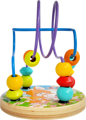 

Trinkets & More - Wooden Beads (13 Pieces) Maze | Maze Puzzle Game Roller Coaster | Learning Activity Centre Kids Magnet | Educational Toys Toddler 12 months+(1 Pieces)