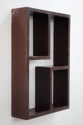 

Devarth Interio MDF Wall Shelf(Number of Shelves - 3, Brown)