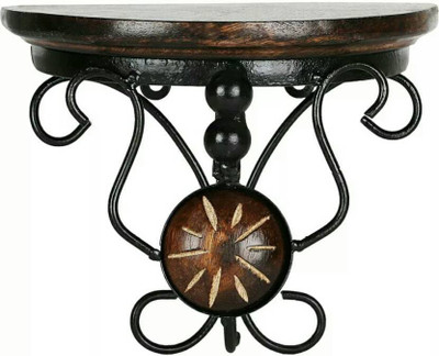 

Khan Handicrafts Iron Wood Wooden Wall Shelf(Number of Shelves - 1, Brown)