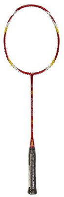 

Li-Ning LD 55 Badminton Racquet Red Strung Badminton Racquet(G4 - 3.25 Inches, 359 g)