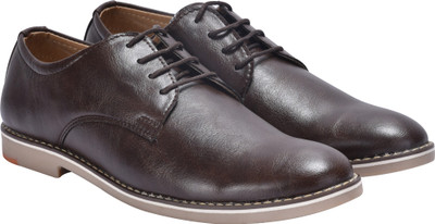 

WalkJump premium range leather shoes, sneakers, party wear, officewear, best For Men(Brown