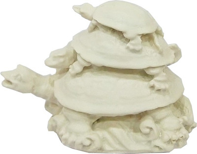 CraftEra Decorative Showpiece - 7 cm(Marble, White)