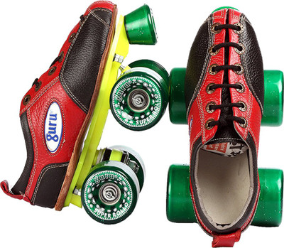

Guru senior Super Rollo Shoe skate Quad Roller Skates - Size 8 UK(Multicolor)