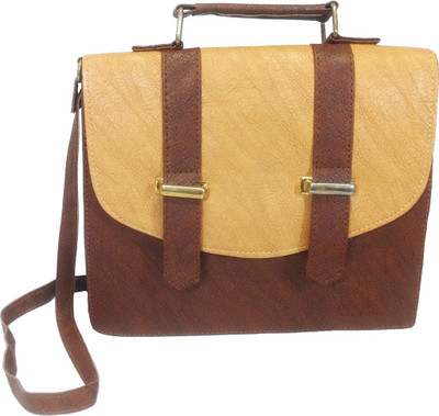 

Chalissa Girls Casual Brown PU Sling Bag