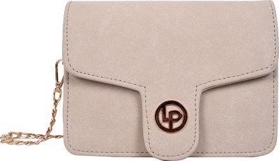 

Lino Perros Women Casual Beige Leatherette Sling Bag
