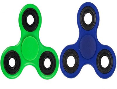 

Darling Toys Fidget Spinner with Ceramic Bearing, Tri-Spinner, Hand Spinner, Anti Stress Toy(Pack of 2)(Green, Blue)