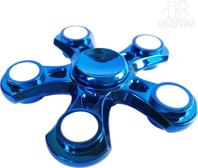 

Blazon ™ Premium, Metallic Finish Heavy Quality Metal Fidget Spinner Toy(Blue)