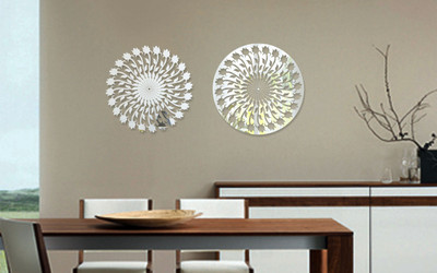 

Naveed Arts  Acrylic Sticker(Pack of 2, Silver