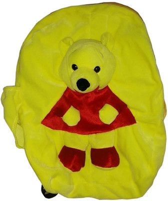 

kaykon Velvet School Bag Soft Plush Winnie The Pooh Bag Toy For Kids - 30 cm(Yellow)