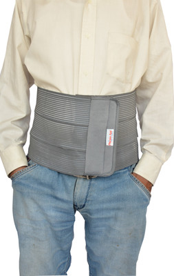 

Physio Aid Medium size abdominal support delux Waist Support(Grey, Gray