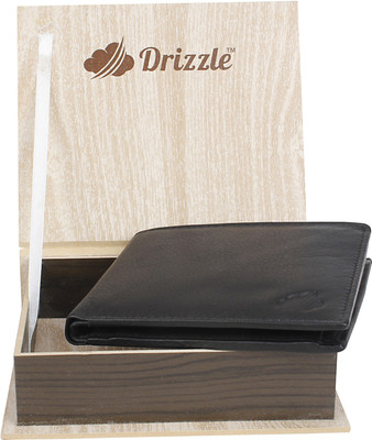 

Drizzle Men Black Genuine Leather Wallet(4 Card Slots)
