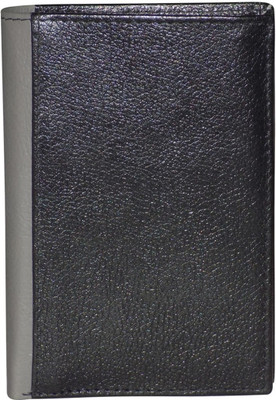 

Kan Boys Black, Grey Genuine Leather Document Holder(12 Card Slots)