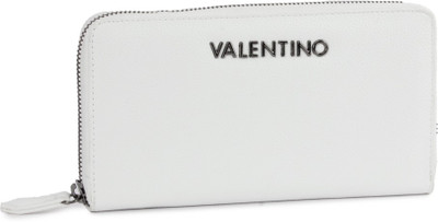 

MARIO VALENTINO Women Casual White Genuine Leather Wallet(12 Card Slots)