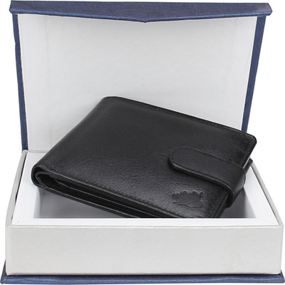 

Drizzle Men Black Genuine Leather Wallet(10 Card Slots)