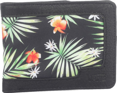 

Vans Men Green Fabric Wallet(8 Card Slots), Black decay palm