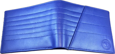 

TnW Men Blue Artificial Leather Wallet(8 Card Slots)