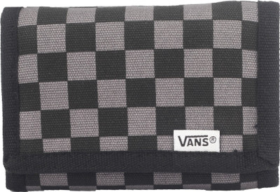 

Vans Men Black Fabric Wallet(6 Card Slots), Black-gunmetal