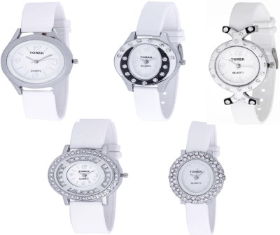 TOREK Five White Beautiful Watch  - For Girls   Watches  (Torek)