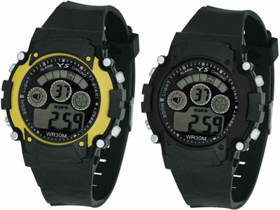 

Crude rg594 kids school time alarm day date combo watch Watch - For Girls