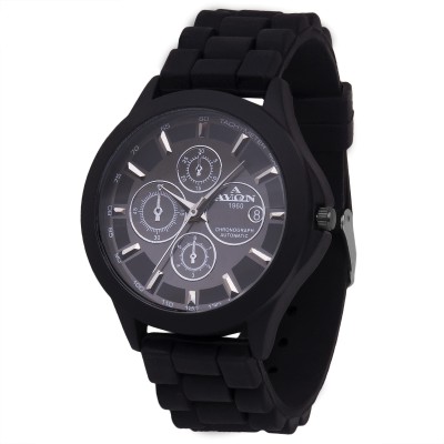 A Avon PK814 Chronograph Classy Black Watch  - For Boys   Watches  (A Avon)