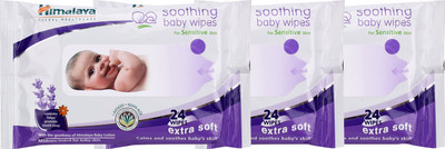 

Himalaya Soothing Baby Wipes(3 Pieces)
