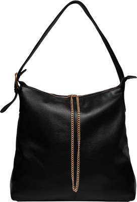 

20 Dresses Chained By Gold Shoulder Bag(Black, 7)