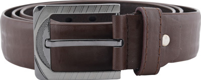 

Nimegh Men Casual Brown Artificial Leather Belt, Dark brown