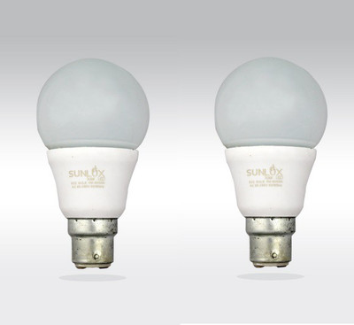 

SUNLUX 5 W Round B22 LED Bulb(White, Pack of 2)