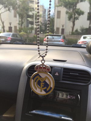 

Aura FC Real Madrid Football Club FC Full Metal Single Sided Car Hanging Ornament(Pack of 1)