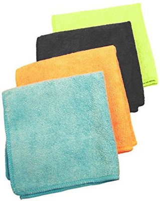 

Skywalk Set of 4 Super Absorbent Microfibre Cleaning Cloth for Home, Kitchen,Cars, Furniture Wet and Dry Microfibre Cleaning Cloth(Pack of 4)