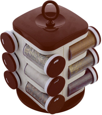 

TAG3 Masala Box Jar Rotating Pop Up Rack Storage Condiment Set(Plastic)