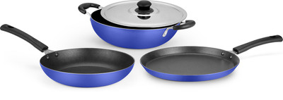 

Ideale Cookware Set(Aluminium, 4 - Piece), Blue