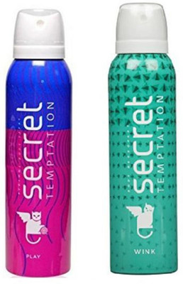 

Secret Temptation Play And Wink Combo Pack 2 Deodorant Spray - For Women(300 ml, Pack of 2)
