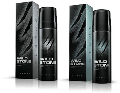 

Wild Stone Chrome And Stone Combo Pack 2 (120 ML) Deodorant Spray - For Men(240 ml, Pack of 2)