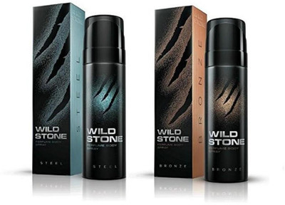

Wild Stone Steel And Bronze Combo Pack 2 (120 ML) Deodorant Spray - For Men(240 ml, Pack of 2)