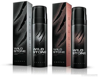

Wild Stone Chrome And Copper Combo Pack 2 (120 ML) Deodorant Spray - For Men(300 ml, Pack of 2)