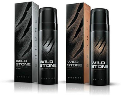 

Wild Stone Chrome And Bronze Combo Pack 2 (120 ML) Deodorant Spray - For Men(240 ml, Pack of 2)