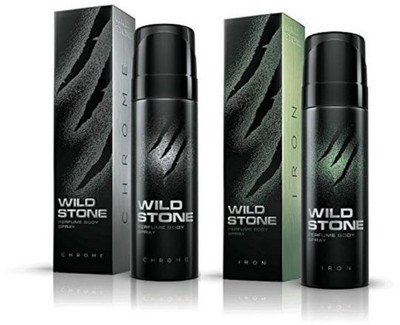 

Wild Stone Chrome And Iron Combo Pack 2 (120 ML) Deodorant Spray - For Men(240 ml, Pack of 2)