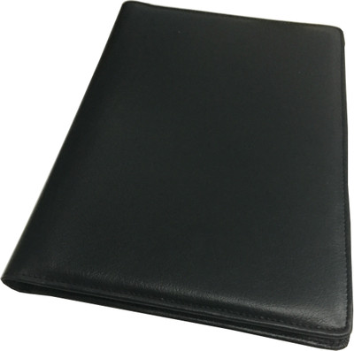 

SAW LEATHER GOODS Faux Leather File Folder(Set Of 1, Black)