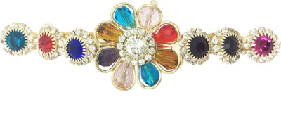 

AccessHer Designer studded back Barrette Hair Clip(Multicolor)